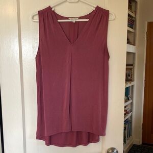Lucky Brand Mauve Sleeveless V-Neck Tank Top